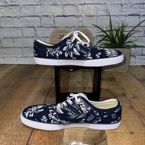 Ralph Lauren Mens Faxon low Oval Mesh Trainers - Picture 2 of 12